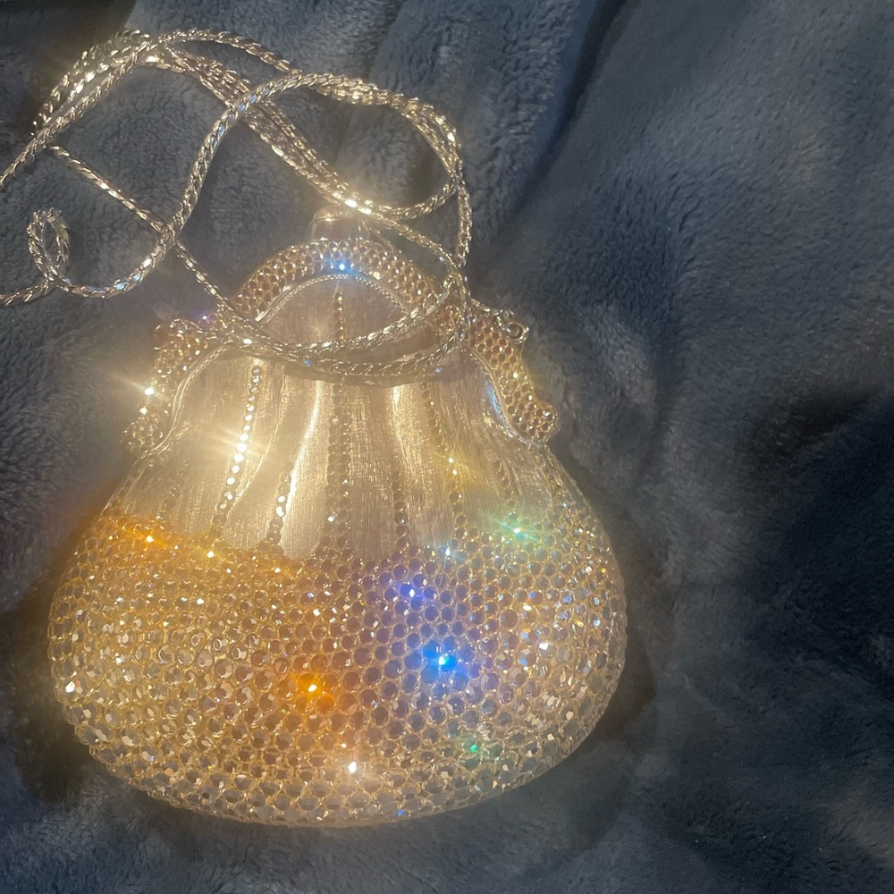 Judith Lieber Swarovski Crystal - JUDITH LEIBER "CHATELAINE" MINAUDIERE